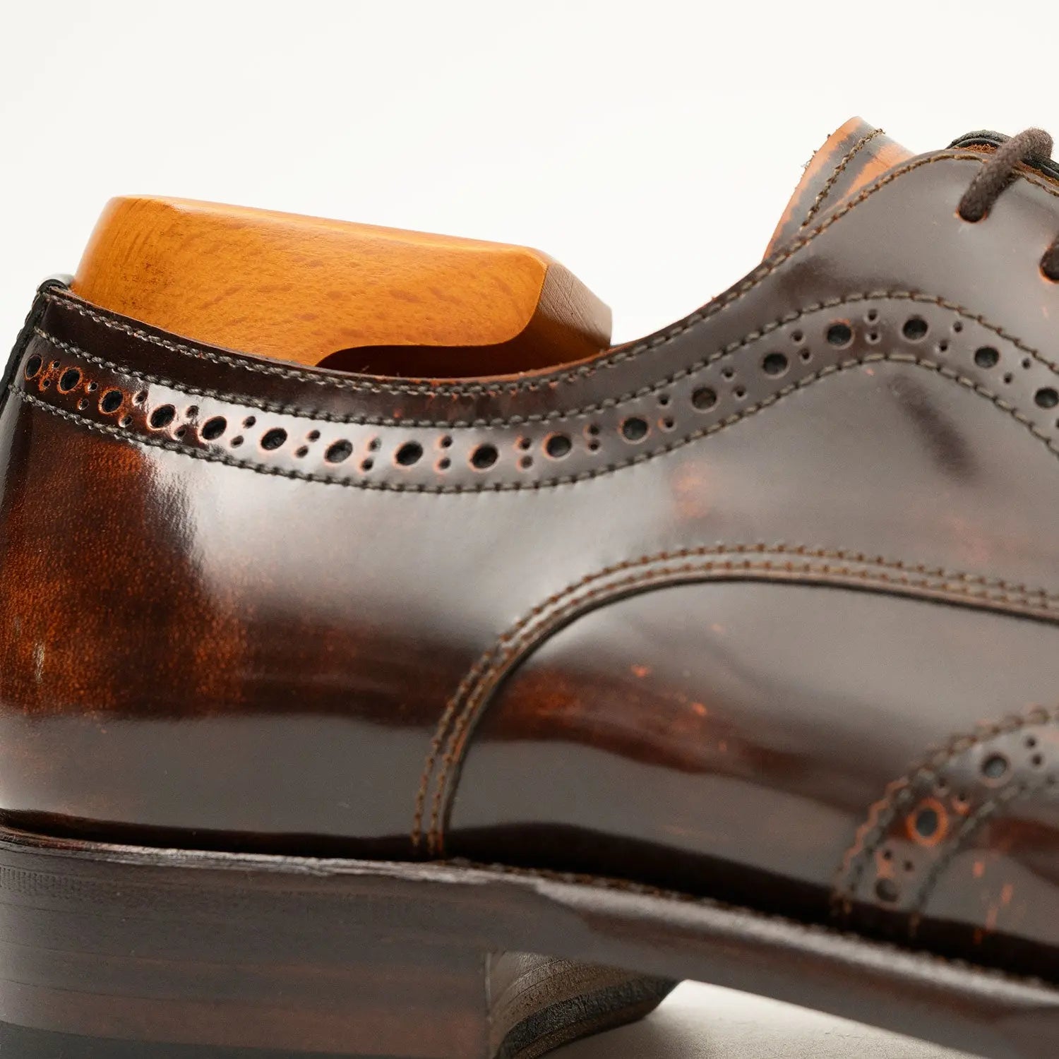 Patent leather goodyear welt dress shoes Brown Divinch