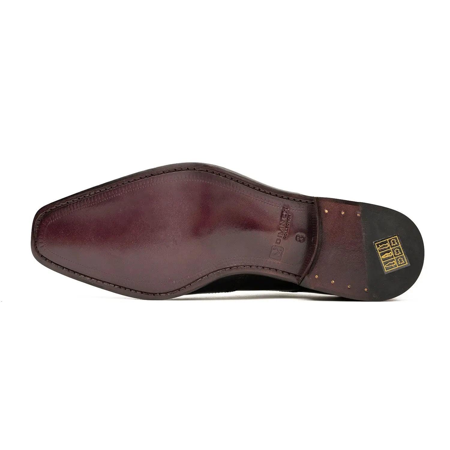 Patent leather goodyear welt dress shoes Purple Divinch