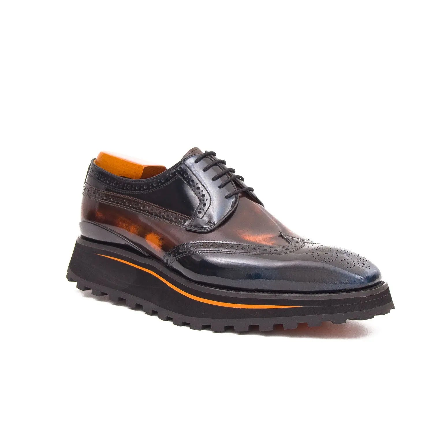 Patent leather shoes Platform brogues DIVINCH