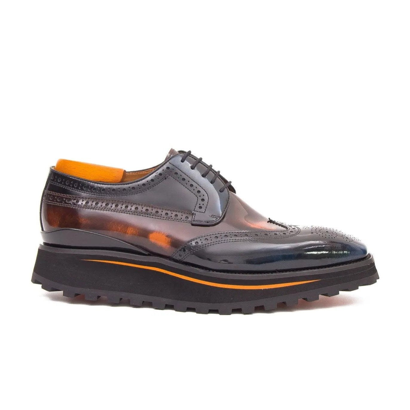 Patent leather shoes Platform brogues DIVINCH