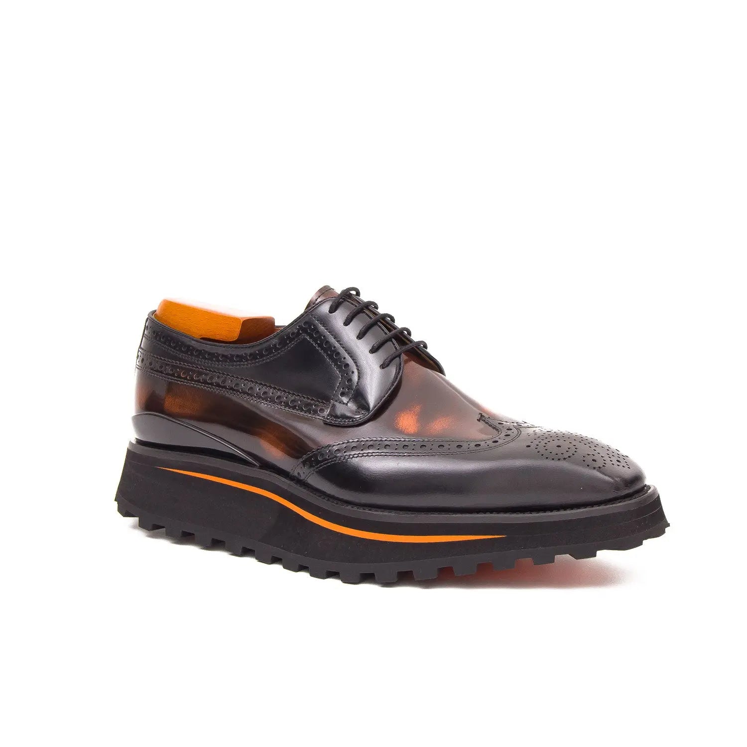 Patent leather shoes Platform brogues DIVINCH