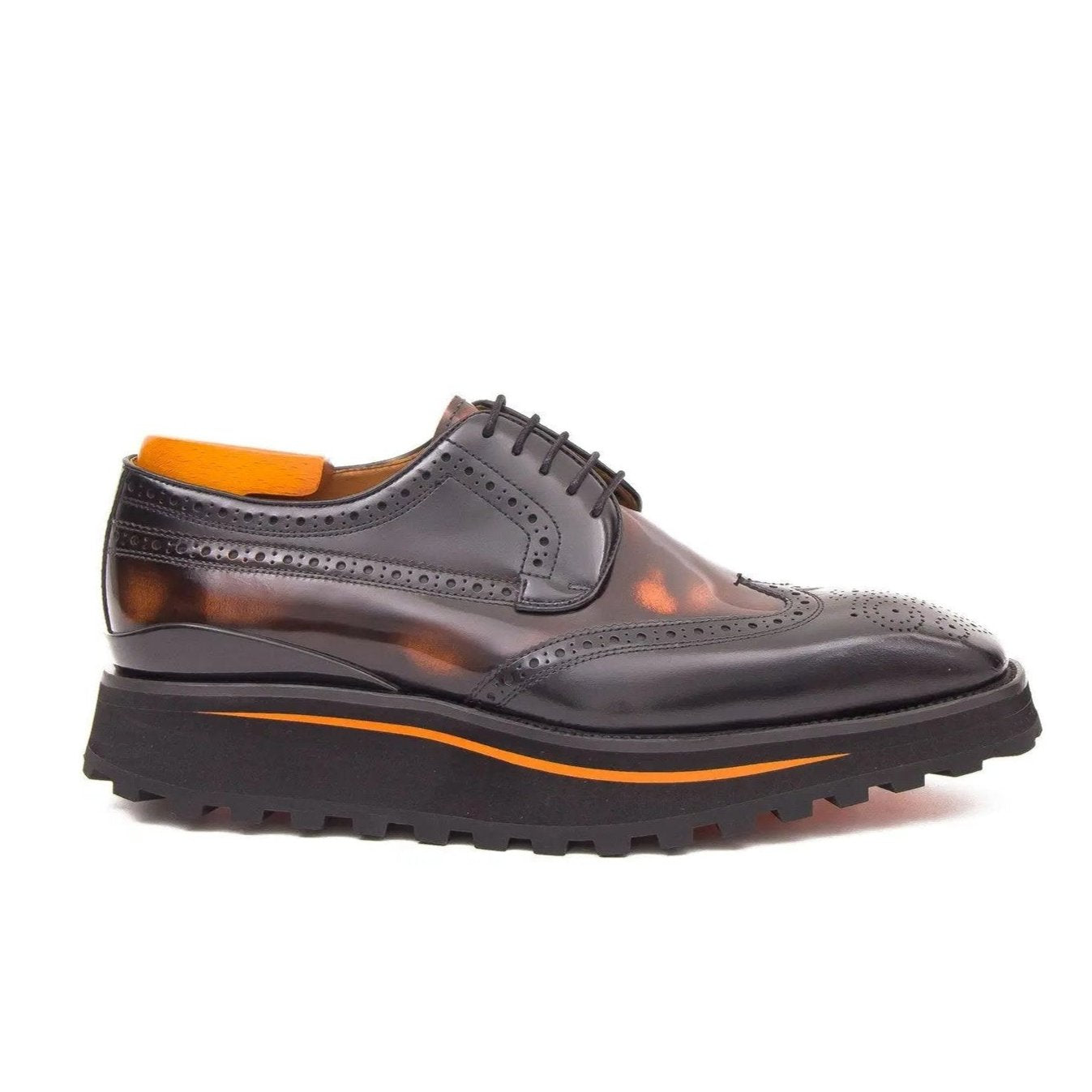 Patent leather shoes Platform brogues DIVINCH