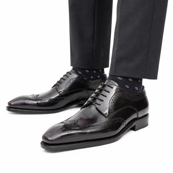Polished Black Calf Derby