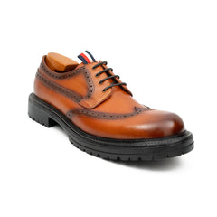 Premium Men's Classic Derby Brogue Shoes Brwon DIVINCH