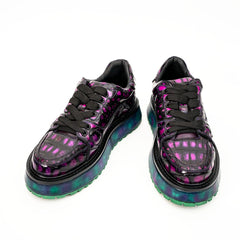 Purple Crocodile Platform Sneaker DIVINCH
