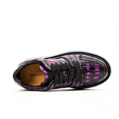 Purple Crocodile Platform Sneaker DIVINCH