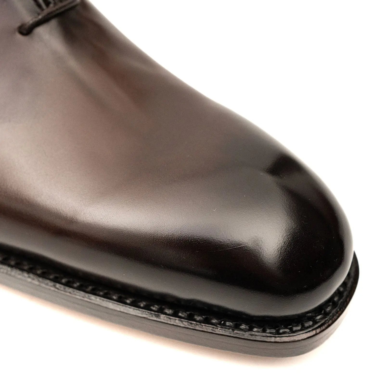 Seamless Wholecut Coffee Oxford Shoes