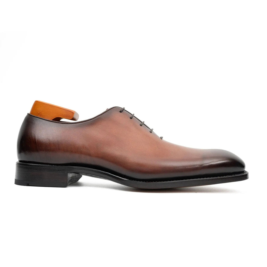 Chaussures Oxford en cuir entier burnished