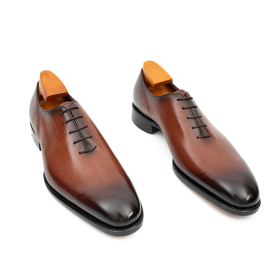 Zapatos Oxford Wholecut sin Costuras en Gris para Hombre
