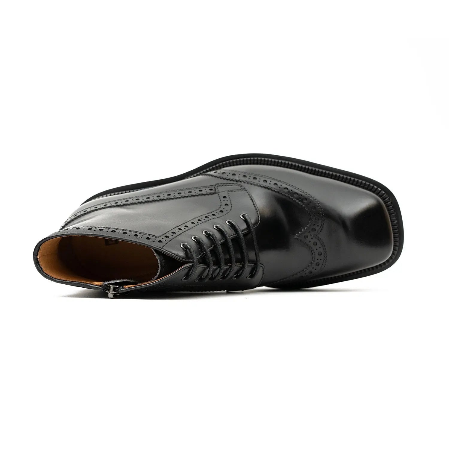 Side - Zipper Martin Boots 3016B Black DIVINCH
