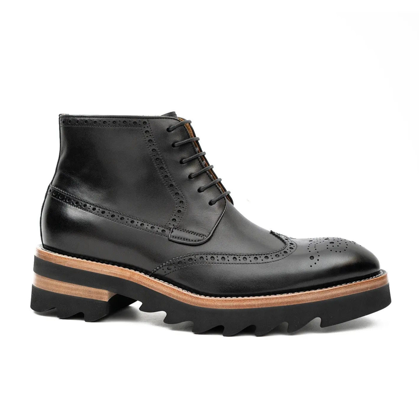 Side - Zipper Martin Boots Black DIVINCH