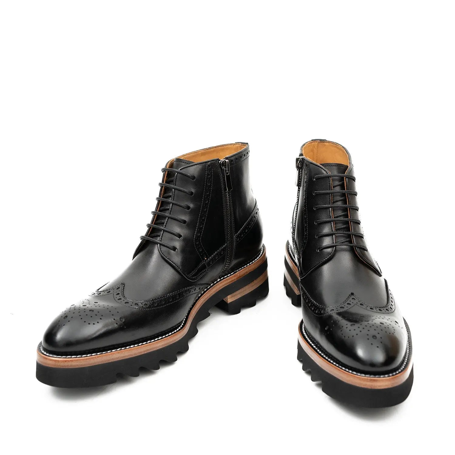 Side - Zipper Martin Boots Black DIVINCH