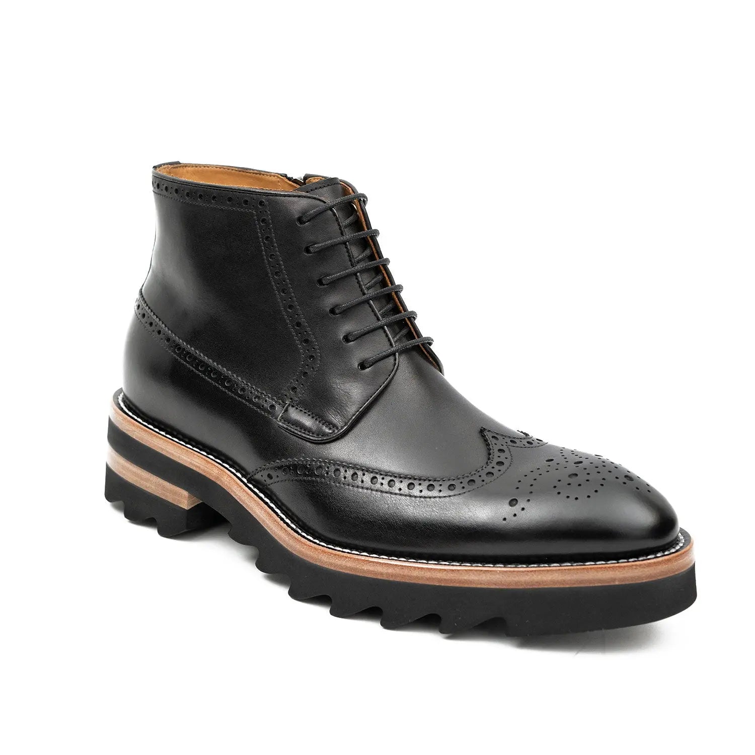 Side - Zipper Martin Boots Black DIVINCH