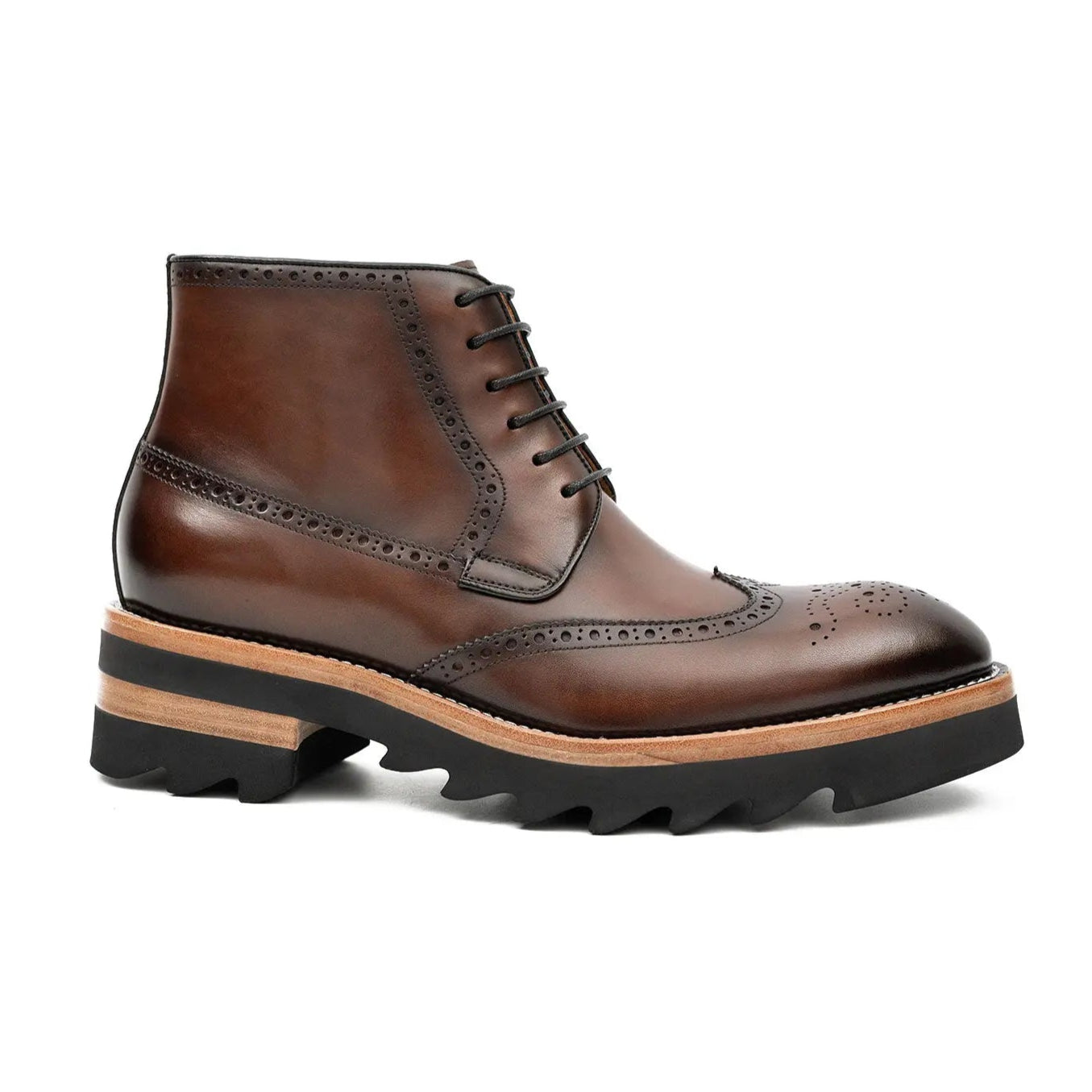 Side - Zipper Martin Boots Coffe DIVINCH