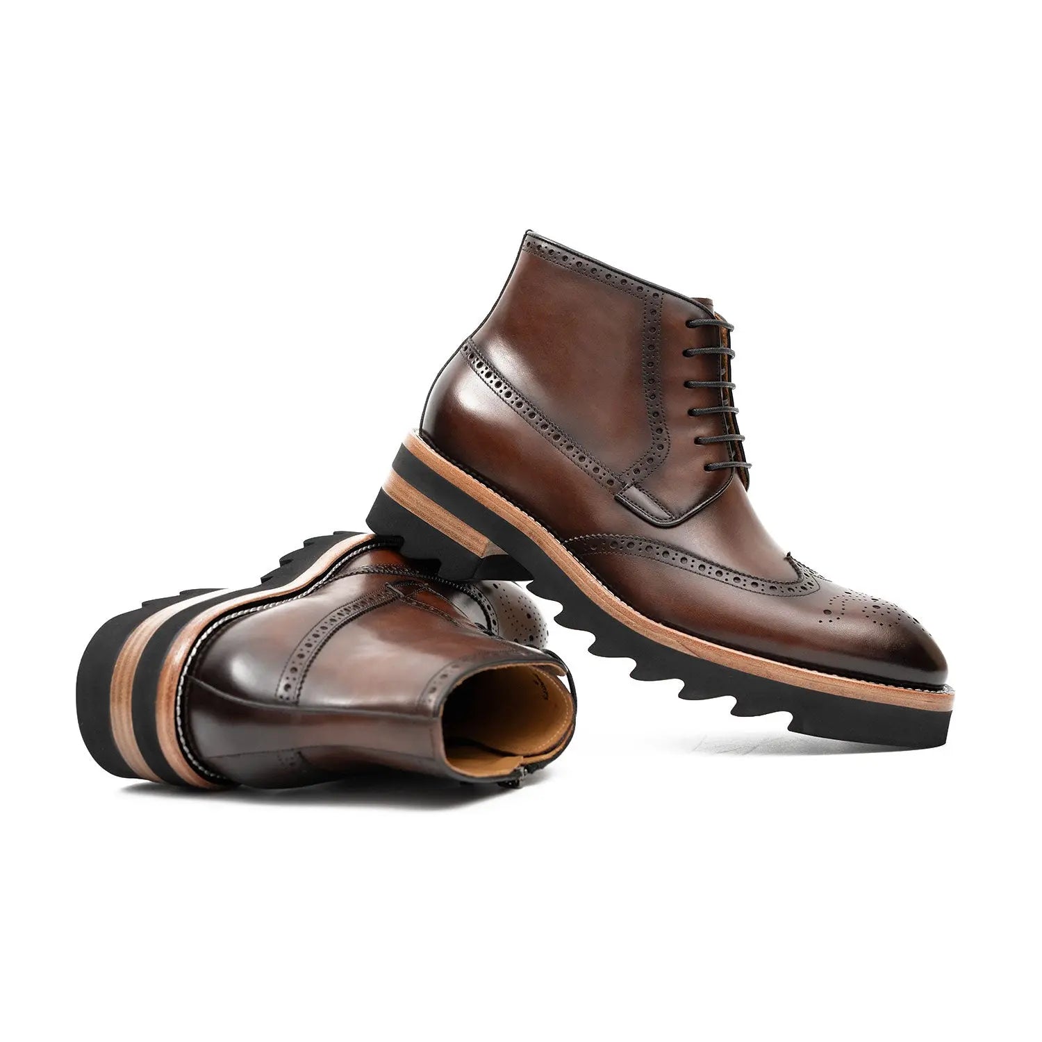 Side - Zipper Martin Boots Coffe DIVINCH