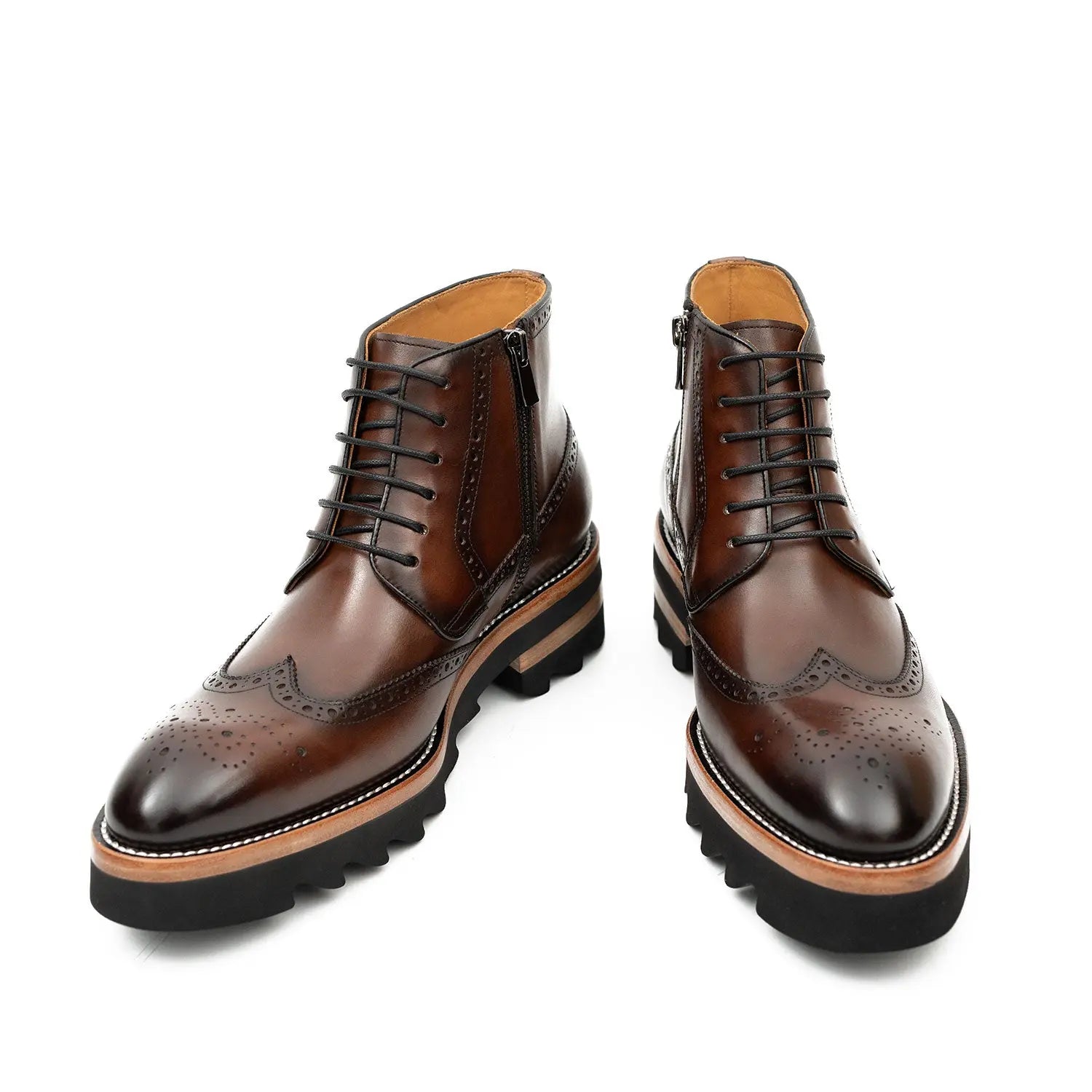 Side - Zipper Martin Boots Coffe DIVINCH