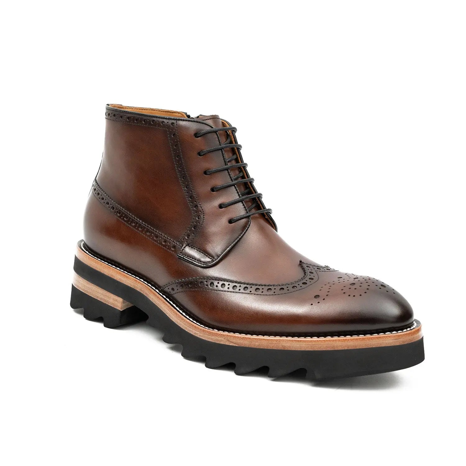 Side - Zipper Martin Boots Coffe DIVINCH