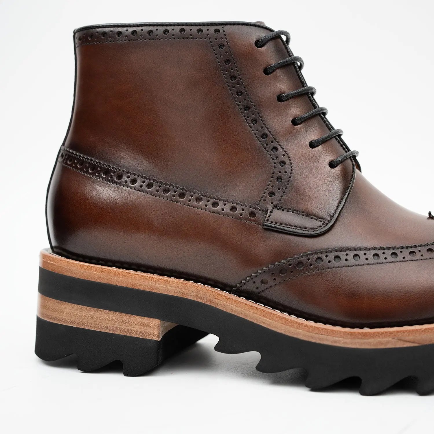Side - Zipper Martin Boots Coffe DIVINCH
