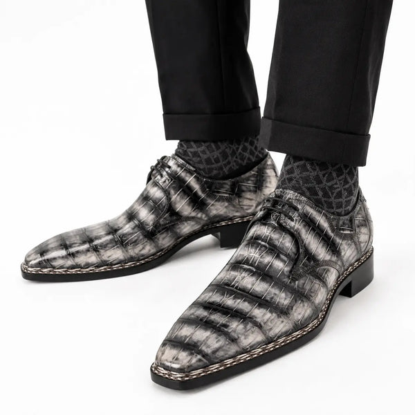 Silber-Krokodille Norwegian Monk Shoe