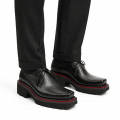 Textured Black Derby