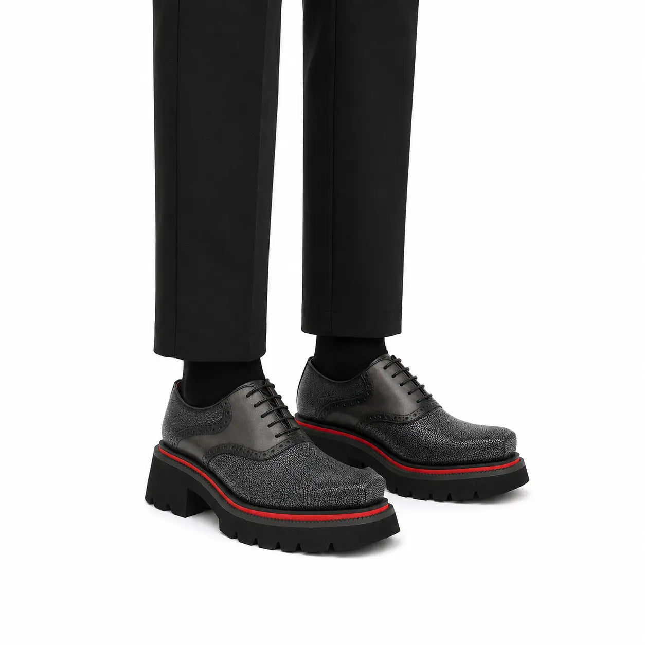 Textured Lug Sole Oxford