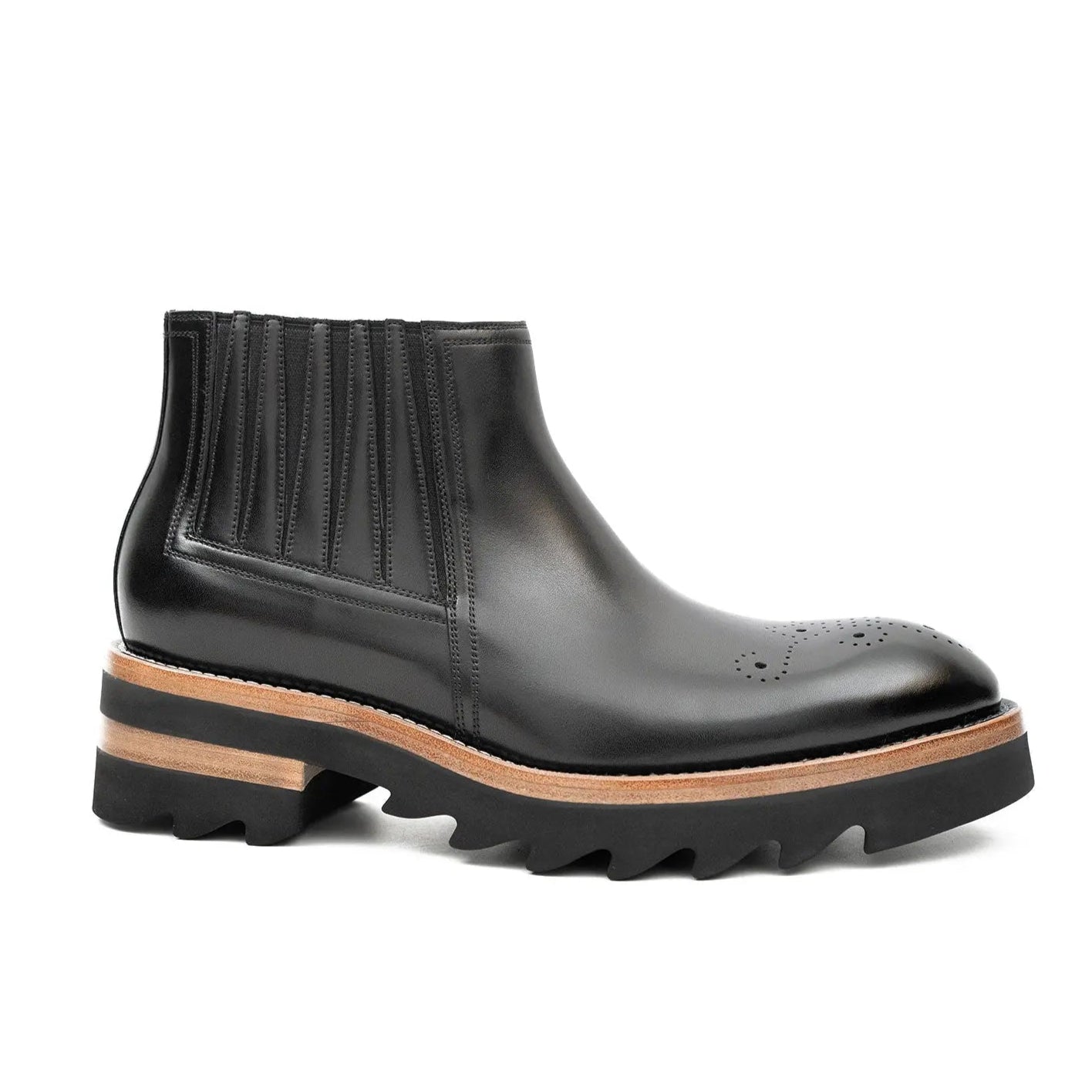 Thick - soled Chelsea Boots Black DIVINCH