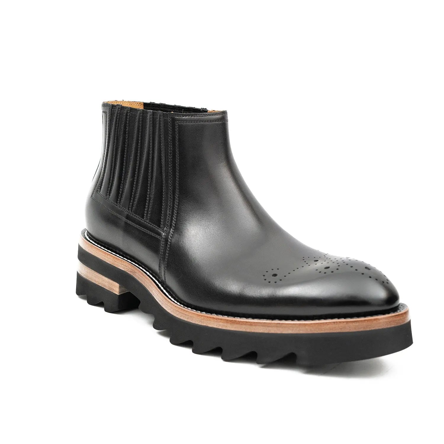 Thick - soled Chelsea Boots Black DIVINCH