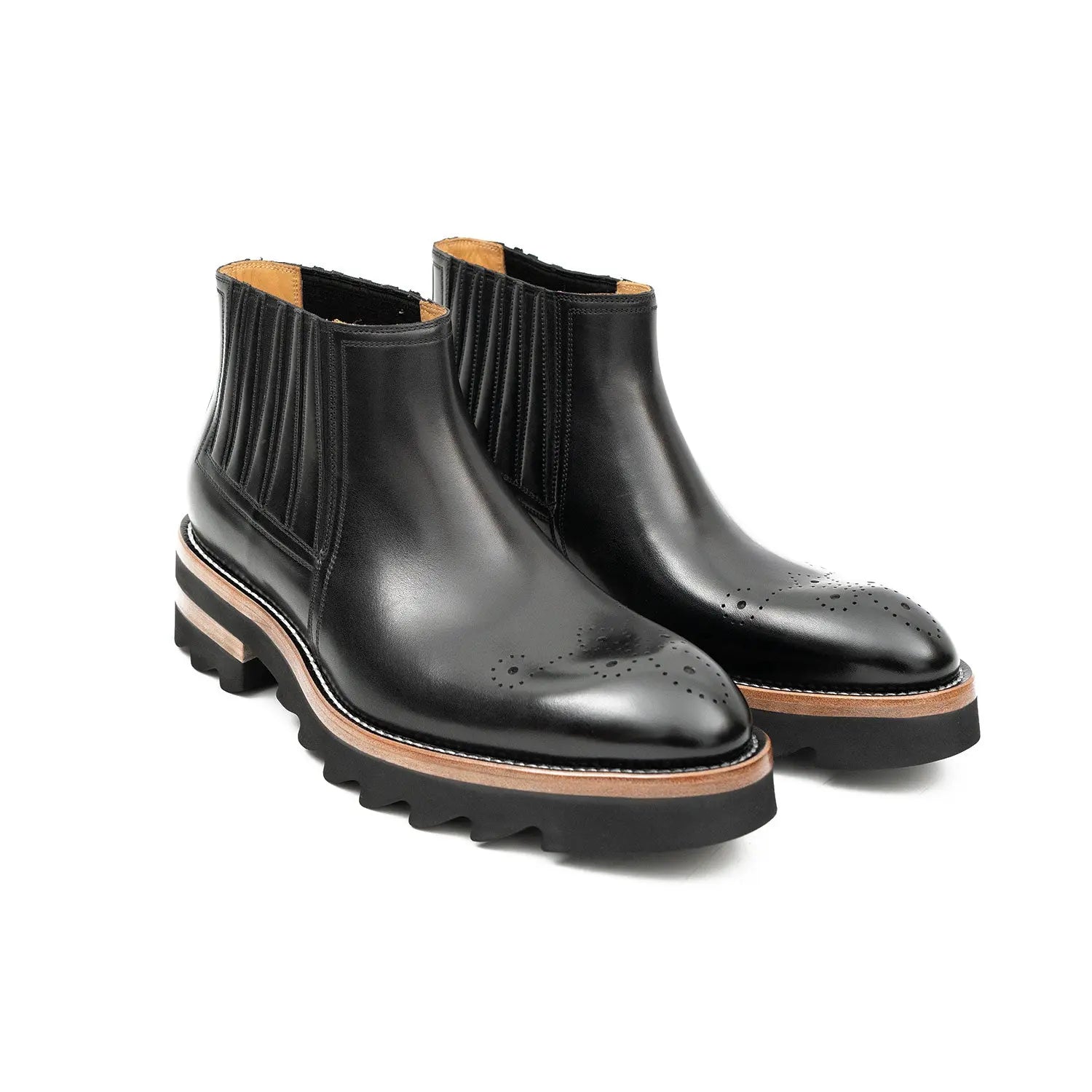 Thick - soled Chelsea Boots Black DIVINCH