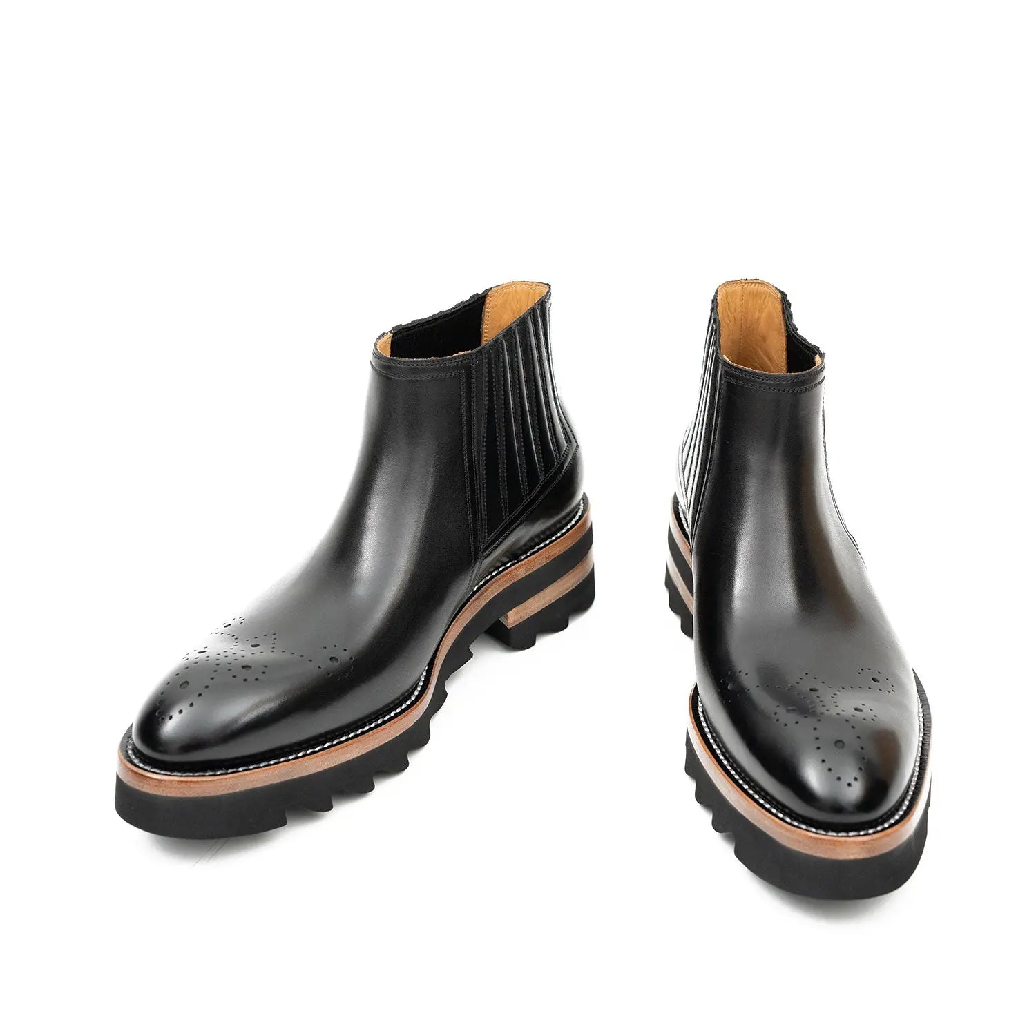 Thick - soled Chelsea Boots Black DIVINCH