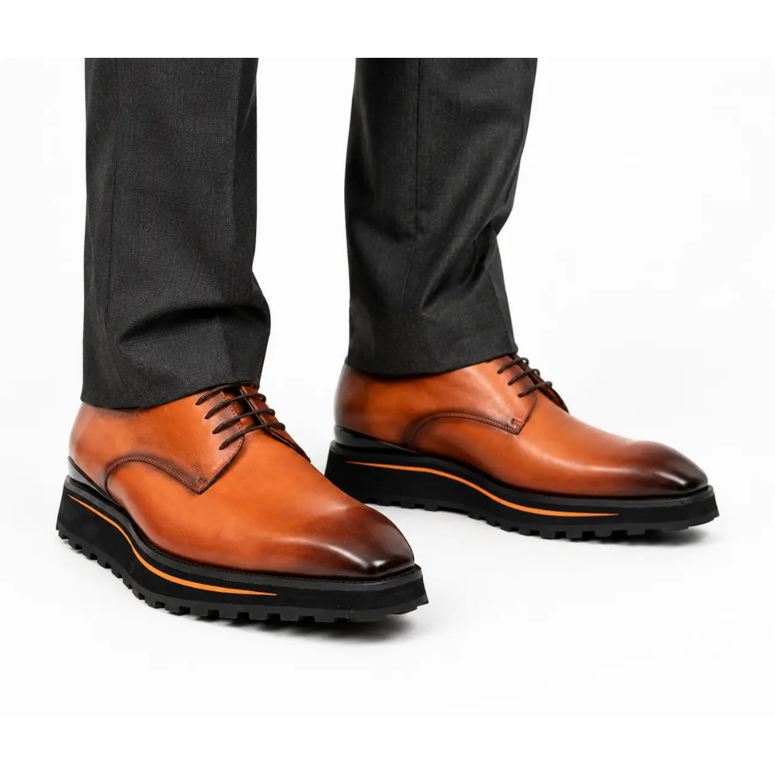 Walnut Lug Sole Derby