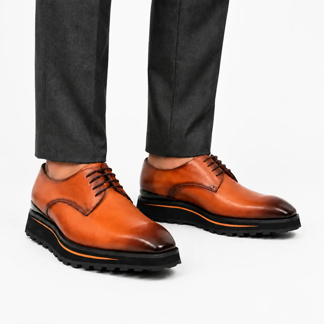 Walnut Lug Sole Derby
