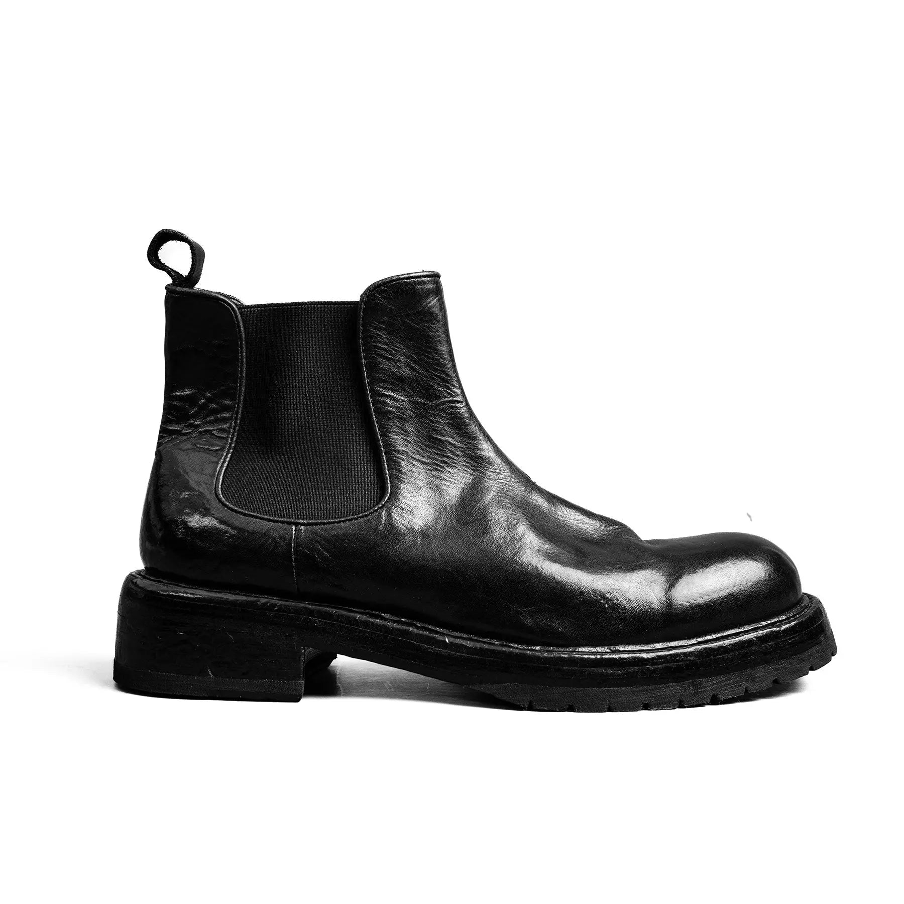 Black Washed Chelsea Boot