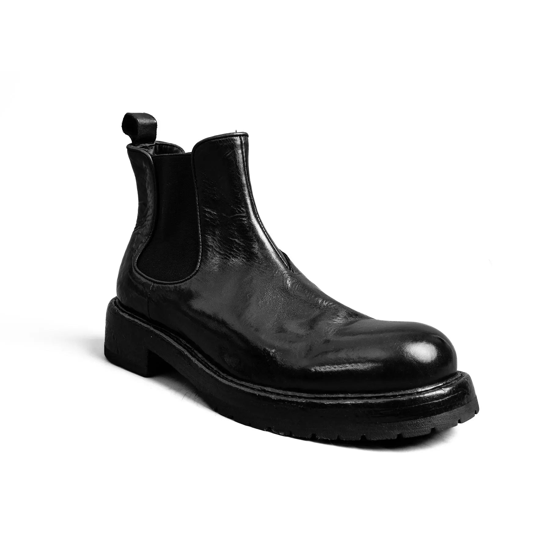 Black Washed Chelsea Boot