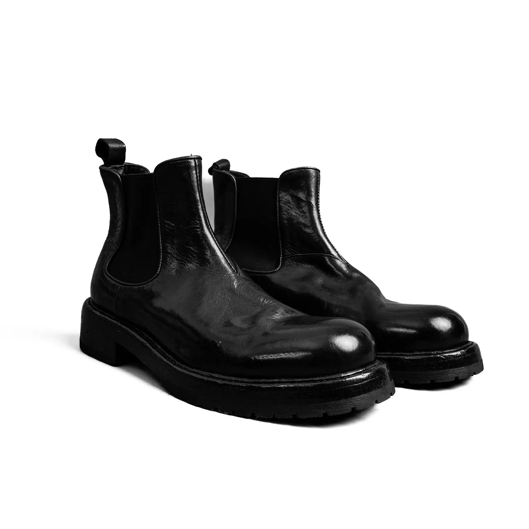 Black Washed Chelsea Boot