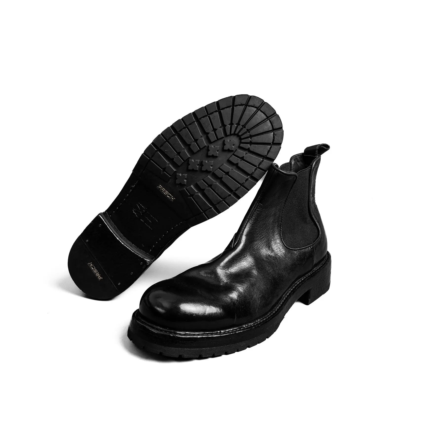 Black Washed Chelsea Boot