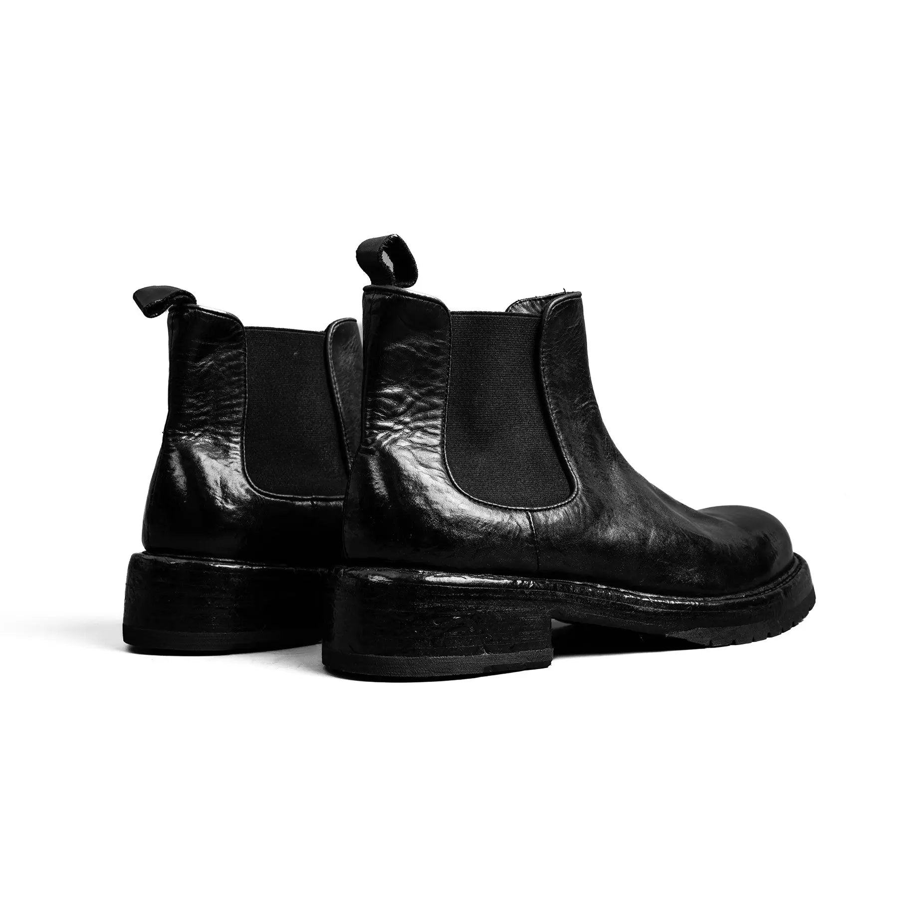 Black Washed Chelsea Boot