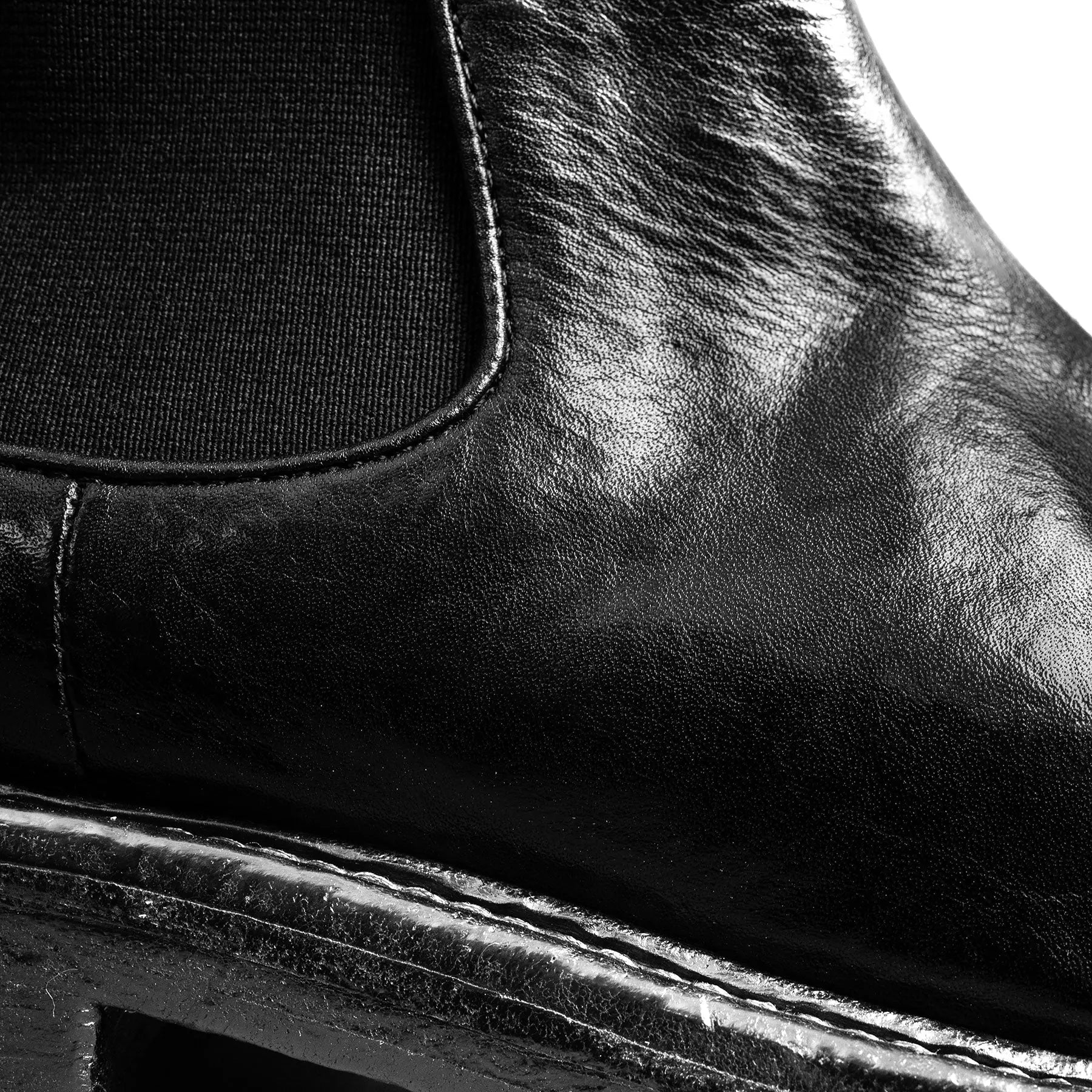 Black Washed Chelsea Boot