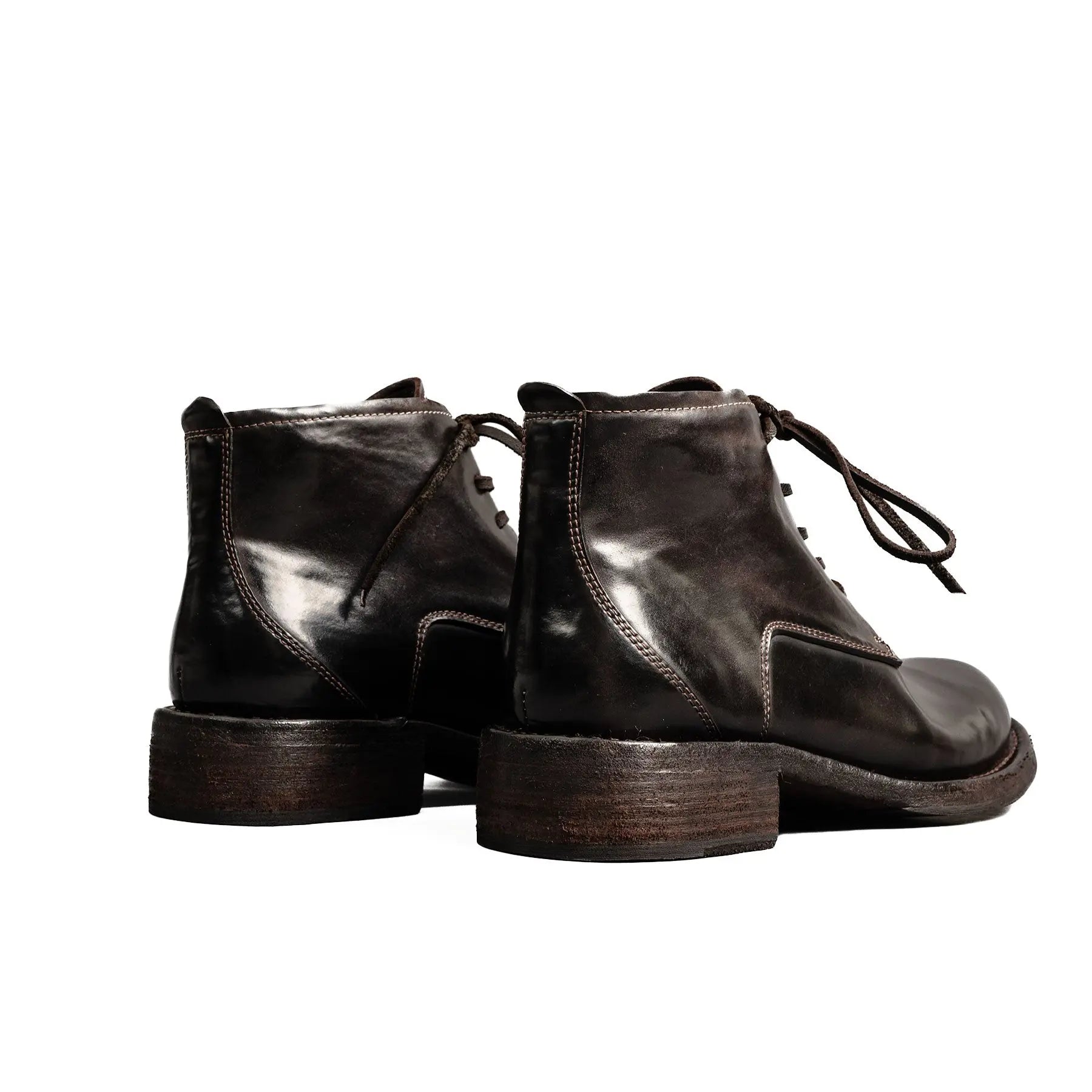 Washed Cordovan High-Top Chukka