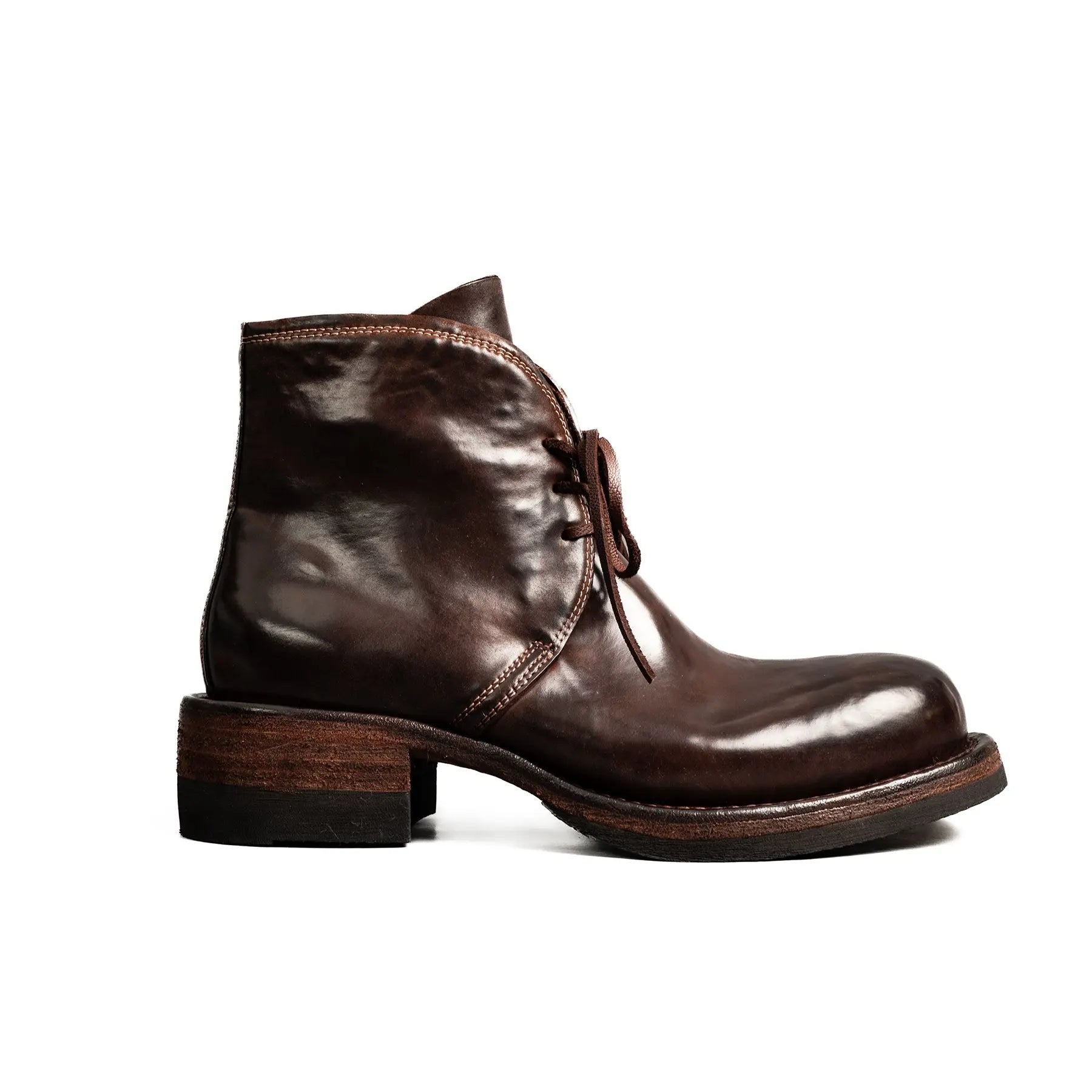 Dark Brown Horsehide Chukka Boots