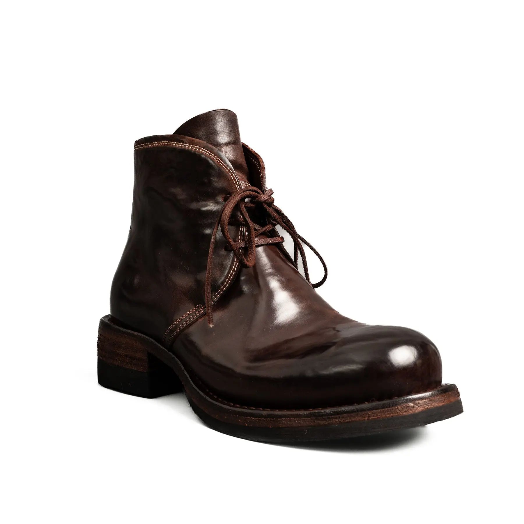 Dark Brown Horsehide Chukka Boots