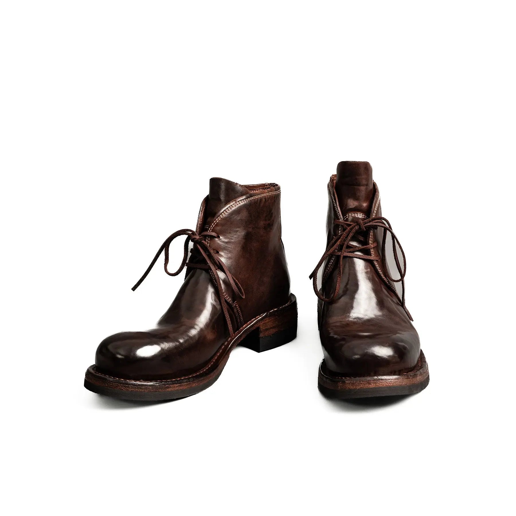 Dark Brown Horsehide Chukka Boots