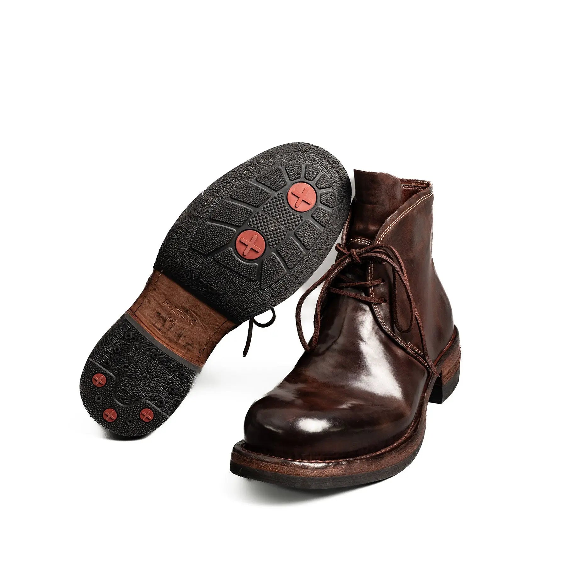 Dark Brown Horsehide Chukka Boots