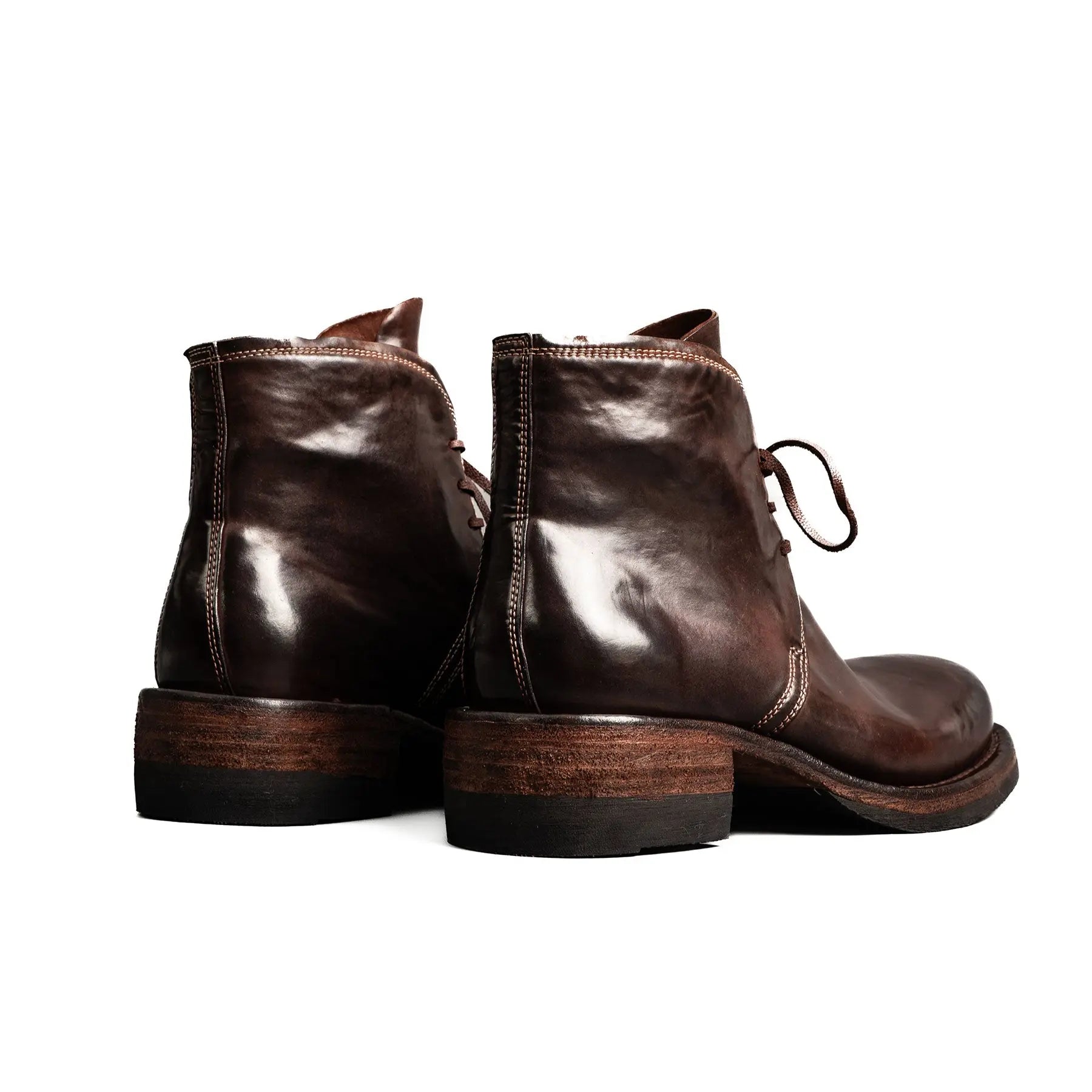 Dark Brown Horsehide Chukka Boots