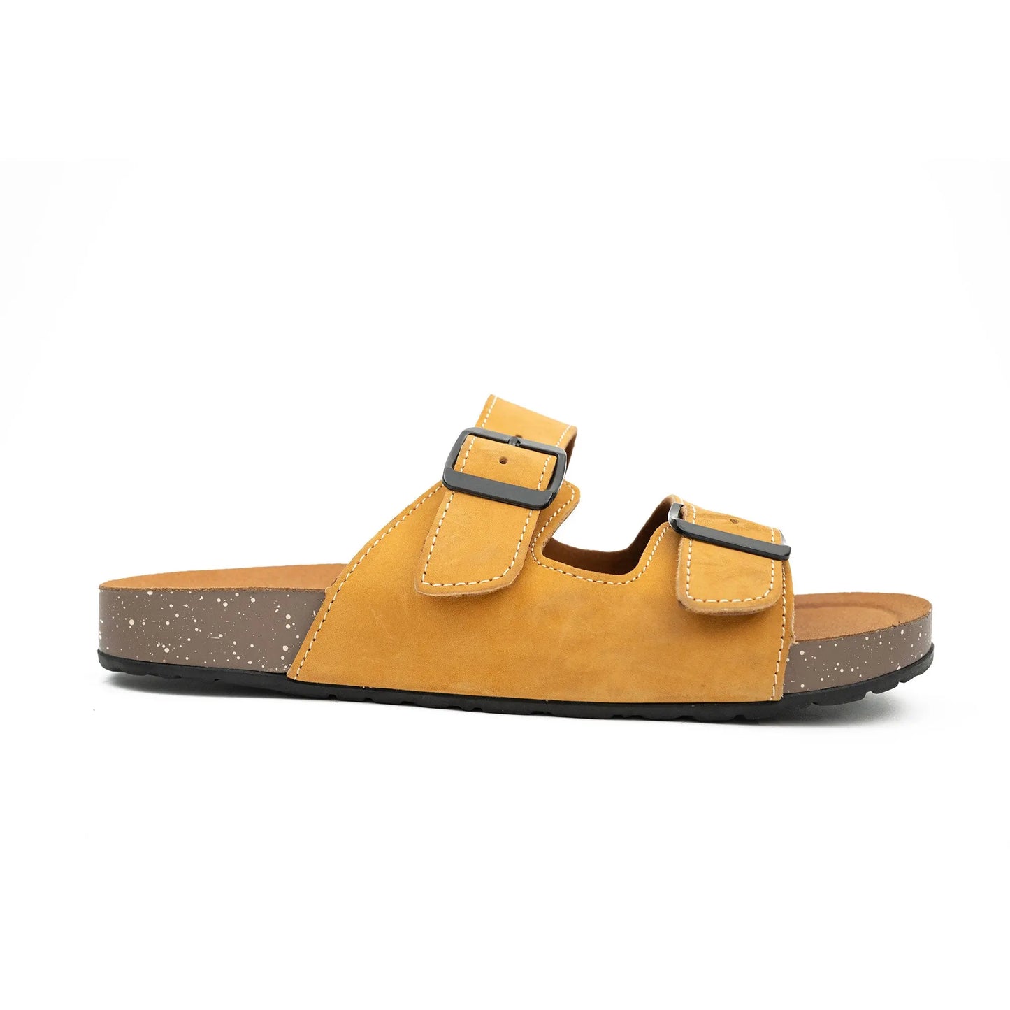 Yellow Buckle Slide Sandals DIVINCH