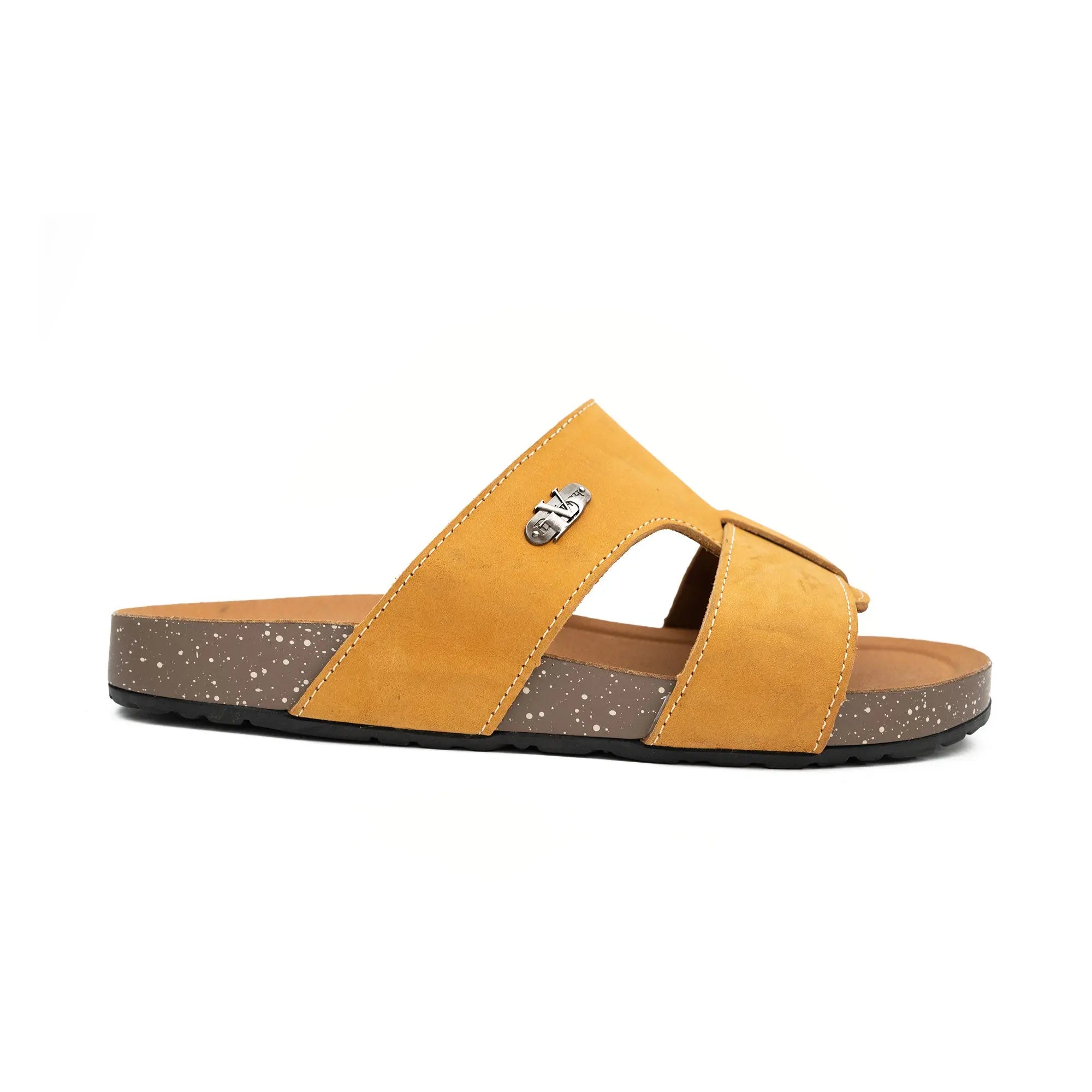 Yellow Double - Strap Slide Sandals DIVINCH
