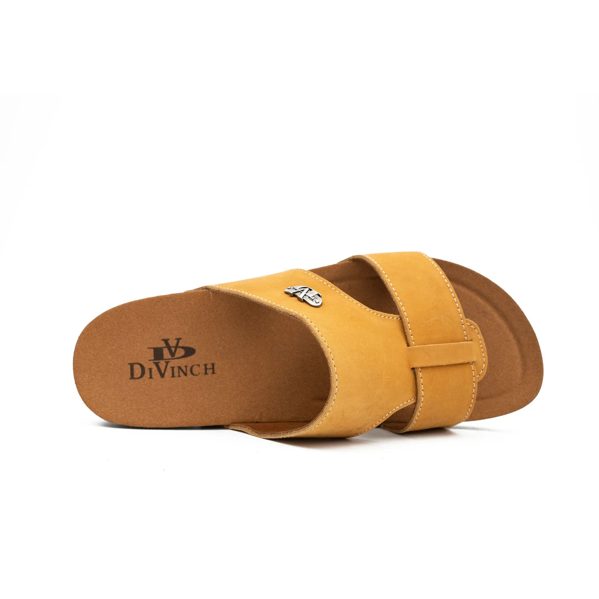 Yellow Double - Strap Slide Sandals DIVINCH