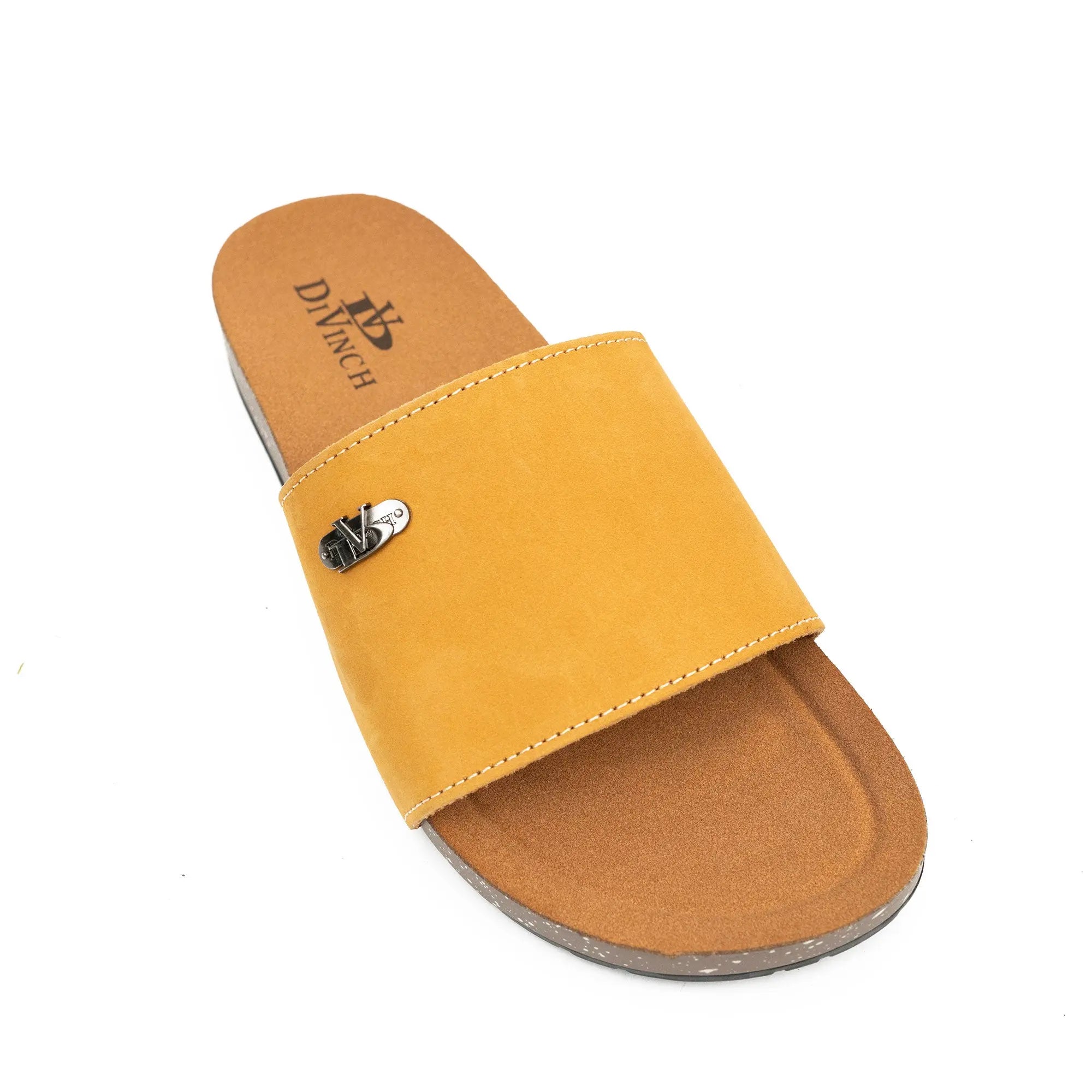 Yellow Single - Strap Slide Sandals DIVINCH