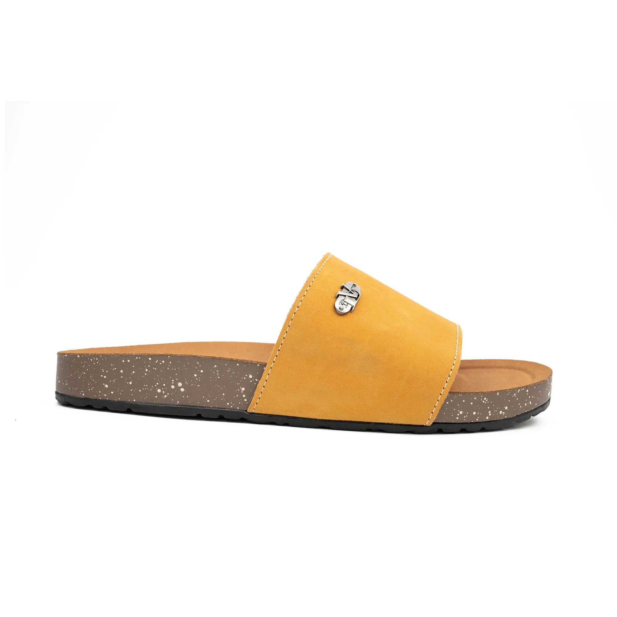 Yellow Single - Strap Slide Sandals DIVINCH