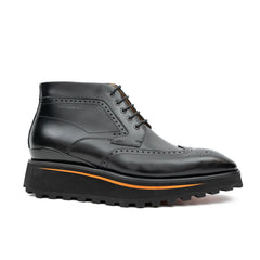 Zipper Brogue Martin Boots 2890 Black DIVINCH