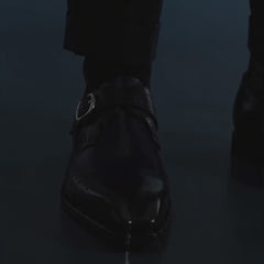 Gece Mavisi Monk Strap